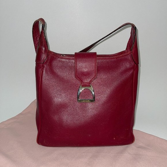LANCEL Handbags - LANCEL VINTAGE leather hobo bag